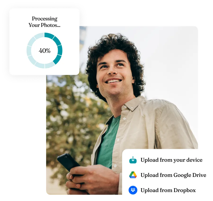 Papzi interface: Upload Photos