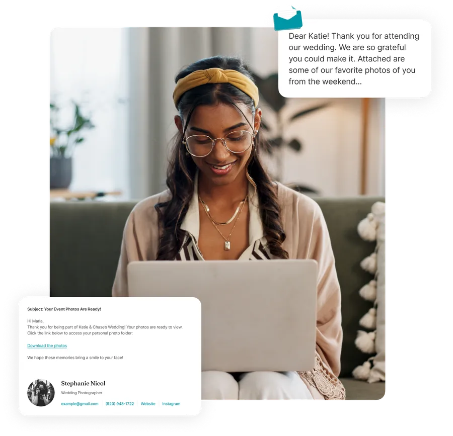 Papzi interface: Create a Personalized Message